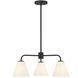 Blair 3 Light 24 inch Matte Black Chandelier Ceiling Light